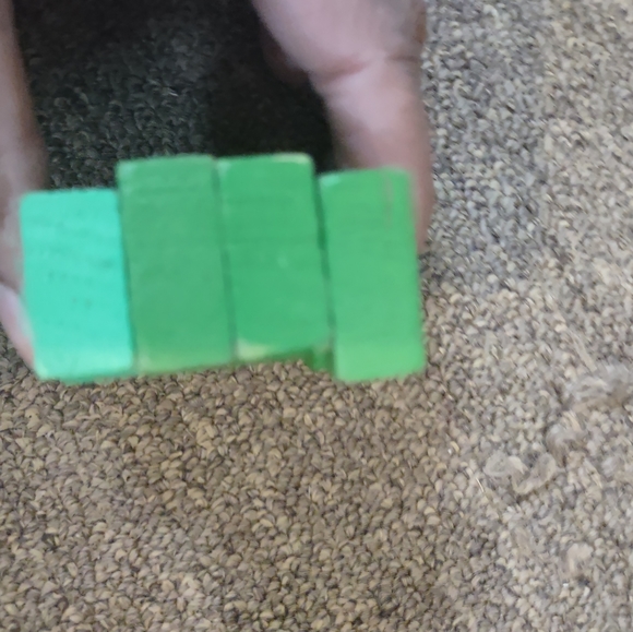 Wooden magnetic train, caboose, and four green trees lot - Picture 13 of 16